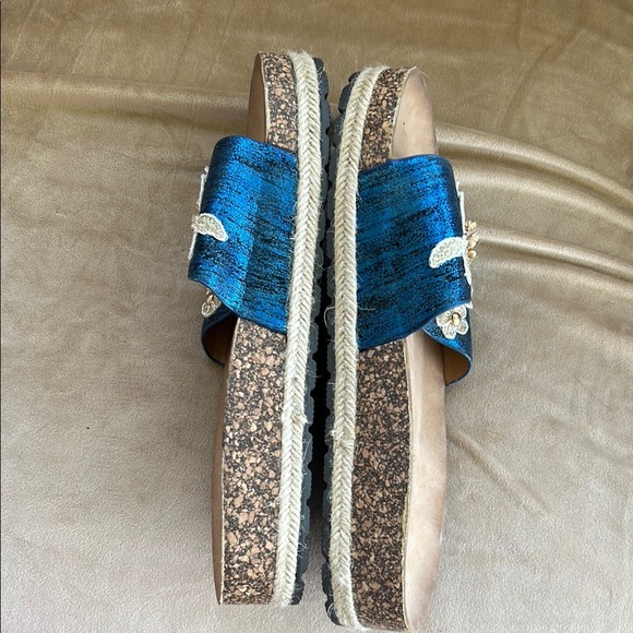 Floral Embellished Slides - Picture 3 of 5